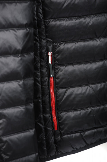 Outdoorjas Workuta Heren Nylon Zwart Rood maat XS