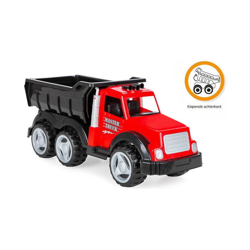 Master vrachtwagen rood zwart