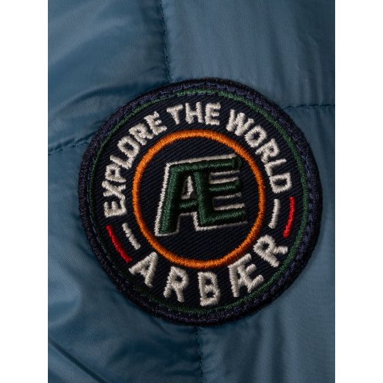 Aaron Padded Jacket Heren Jeansblauw Maat M