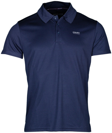 Andrew poloshirt tech heren blauw maat L