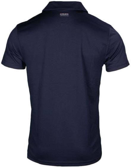 Andrew poloshirt tech heren blauw maat L