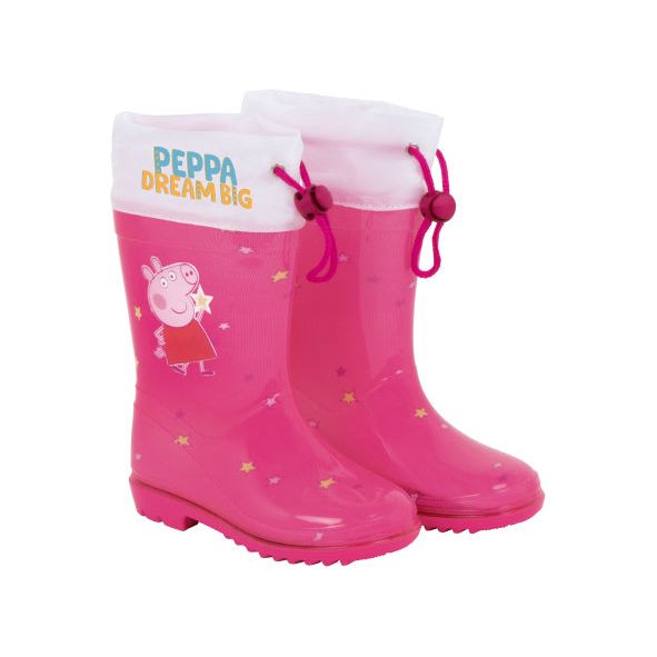 Regenlaarzen Peppa Pig Dream Big PVC roze wit mt 32