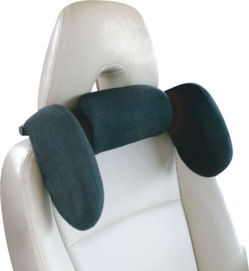 verstelbare reis-hoofdsteun zwart