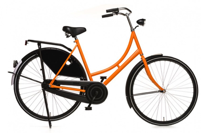 Oma Export 28 Inch 57 cm Dames Terugtraprem Zwart Oranje