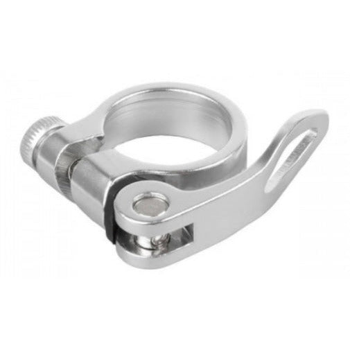 Kalloy hzb uno quick release zadelklem snelspan alu zilver 31.8 mm