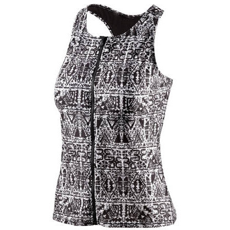 tanktop BEsuit dames polyamide zwart wit D-cup maat 36