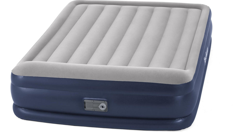 luchtbed tritech 46 cm queen AC 203 cm blauw grijs