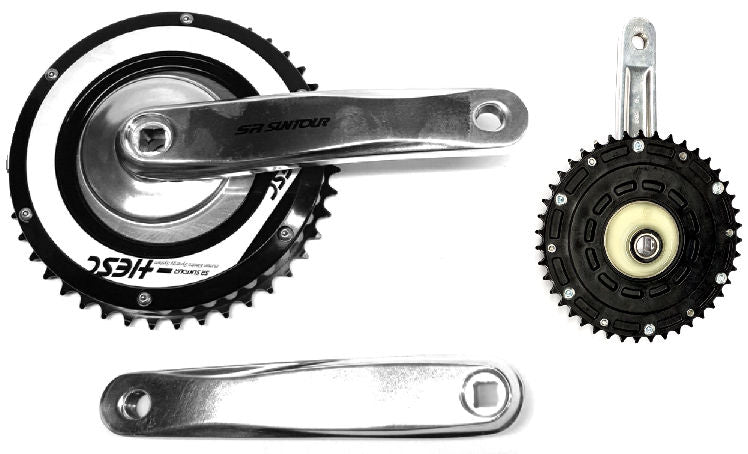 Suntour hesc e-bike crankstel 38 tanden human electro synergy systeem