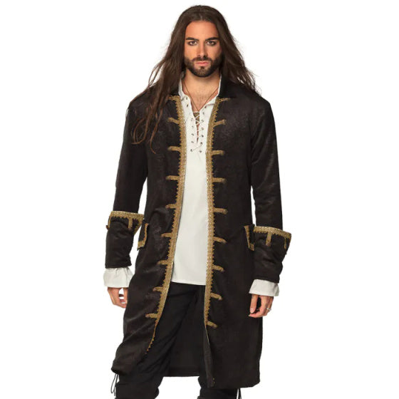 Boland Piratenjas Heren Polyester Zwart Goud Maat 50