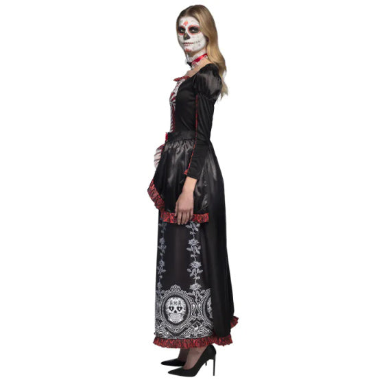 Señora Adriana Halloweenkostuum Dames Zwart Rood maat 36 38
