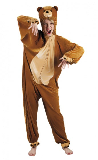 Berenpak Pluche Kostuum tot 1,80 meter Bruin maat M