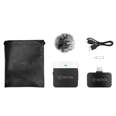 Boya 2,4 GHz Dasspeldmicrofoon Draadloos BY-M1LV-U voor USB-C