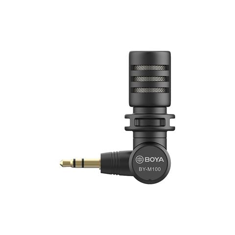 Mini microphone à condensateur Boya BY-M110 pour TRRS 3,5 mm