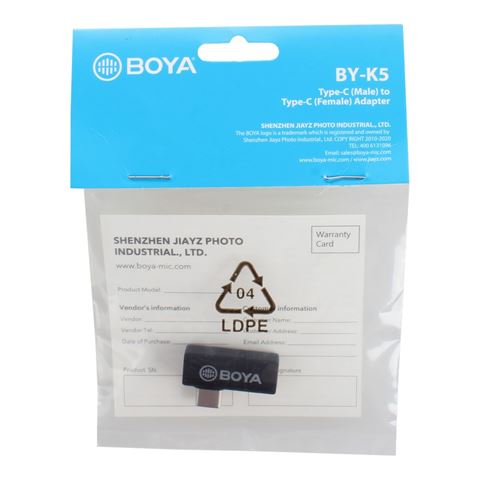 Adaptateur universel Boya BY-K5 Adaptateur d'angle USB-C