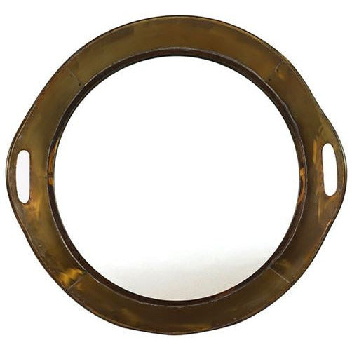 Daniek L Wandspiegel Rond 60 x 57 cm Nikkel Goud