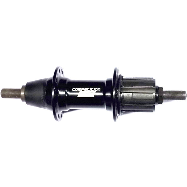 Moyeu arrière compétition 36 trous alu noir axe fixe cass 7 sp noir