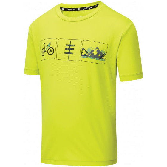 T-shirt Rightful junior polyester limoen maat 140