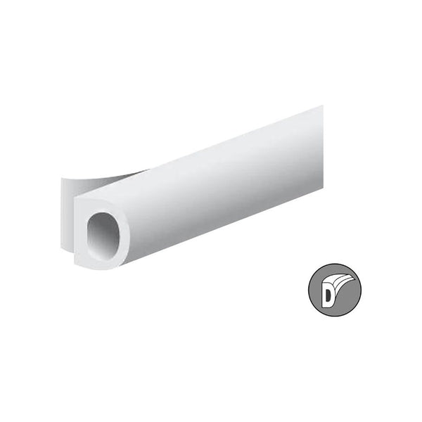Ellen Draught Excluder D-profile White 8x6mm 7.5m