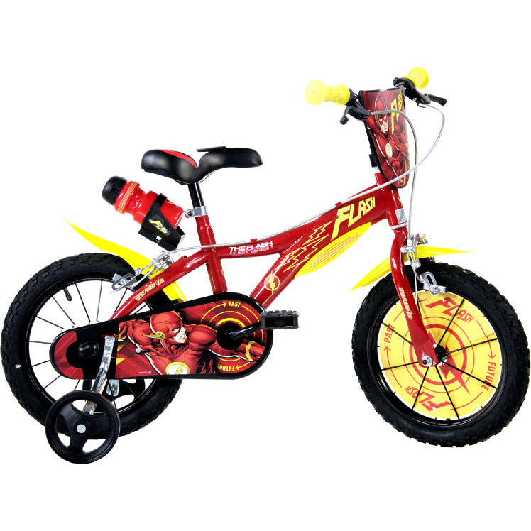 Dino Flash 14 Inch 24 cm Jongens Knijprem Rood Geel