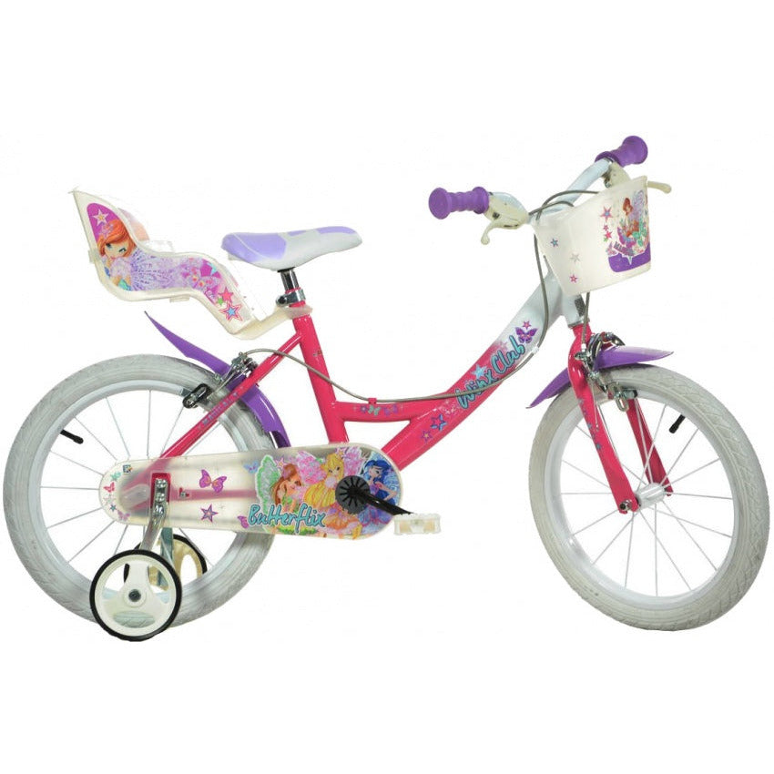 Winx Club 16 Inch 26 cm Meisjes V-Brakes Roze Paars