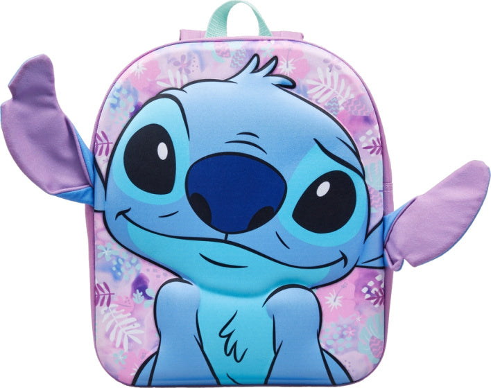 Stitch 3D Peuterrugzak 32X25X10 cm Meisjes Lichtroze