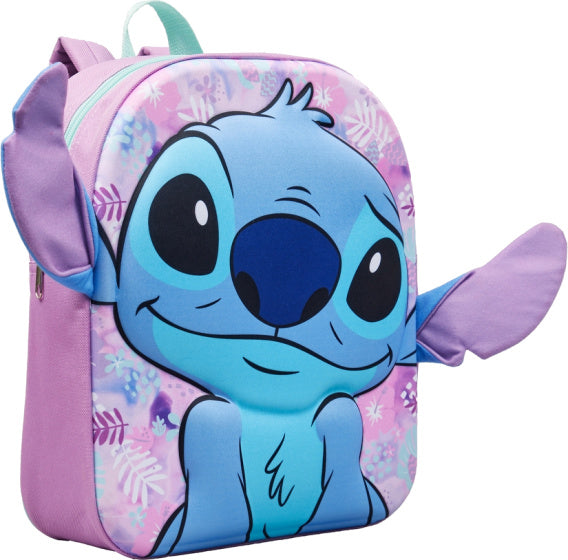Stitch 3D Peuterrugzak 32X25X10 cm Meisjes Lichtroze