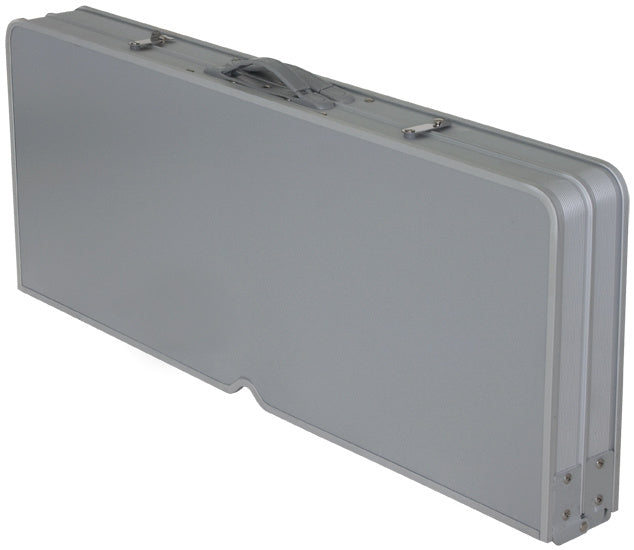 campingtafel Limoux 86 x 68 cm aluminium grijs