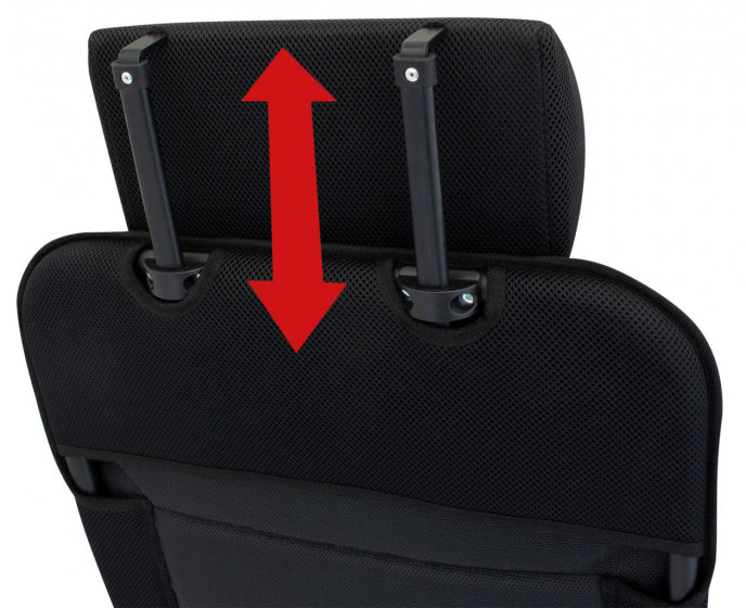 campingstoel Chateau 123 x 48 cm aluminium zwart