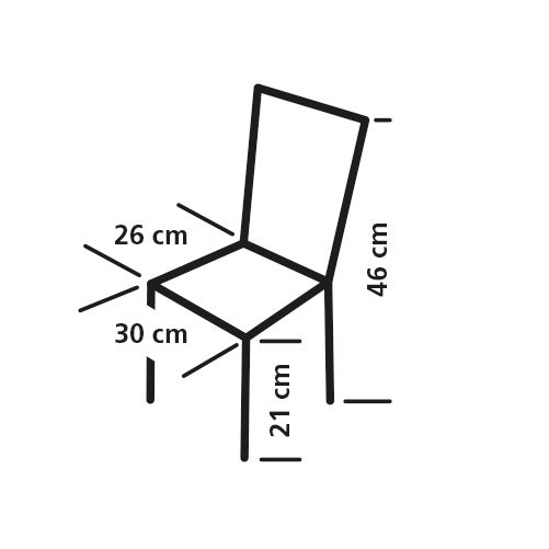 campingstoel Nicky junior 46 cm polyester staal roze