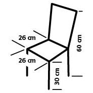 kinderstoel Tijger 60 x 26 cm polyester staal junior geel