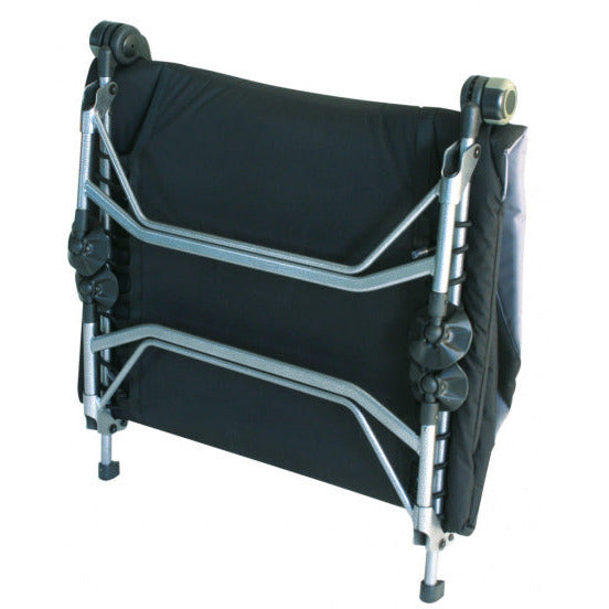 ligbed Royal 200 x 75 cm polyester antraciet zwart