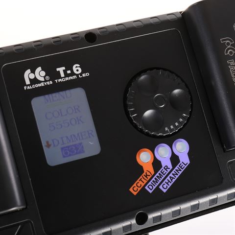 Falcon Eyes Kit de lampes LED bicolores T6 avec batterie