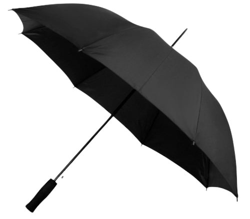 golfparaplus automatisch 102 cm polyester zwart