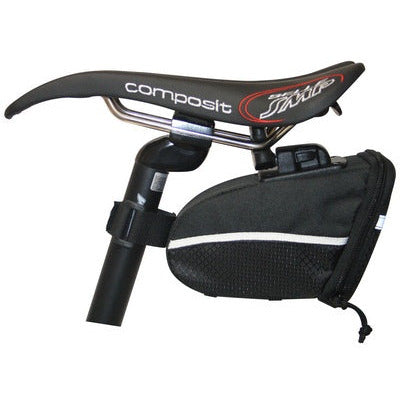 Qt cycle tech zadeltas klik systeem 1,1 liter zwart