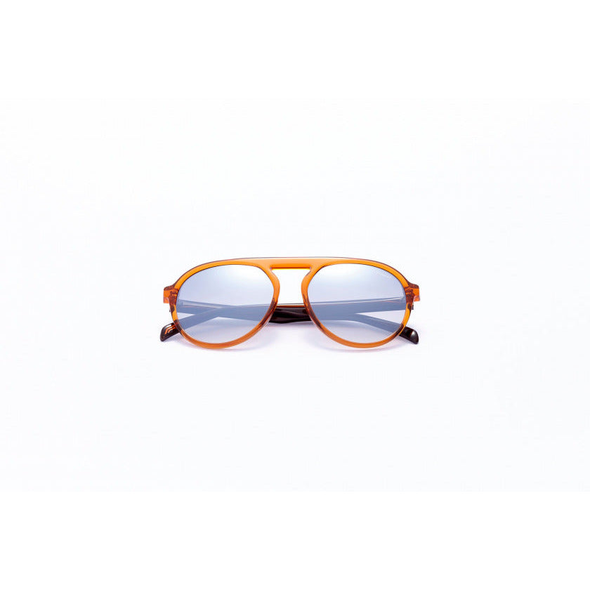 zonnebril unisex piloot cat.4 oranje lichtgrijs