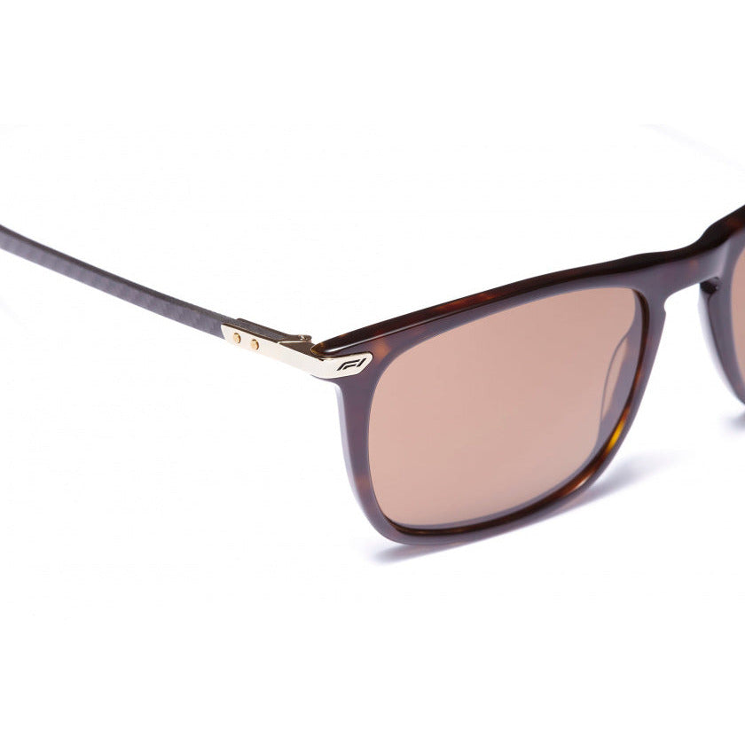 zonnebril unisex rechthoekig cat.4 bruin
