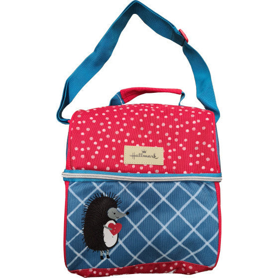 koeltas Porcupine isothermisch blauw 8 x 17 x 22 cm rood