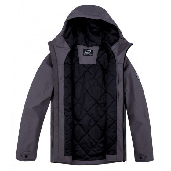 outdoorjas Derk heren polyester grijs maat XXL