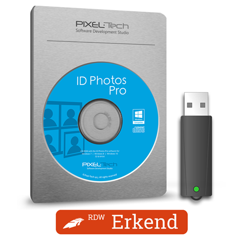 Pixel-Tech IdPhotos Pasfotosoftware op Dongel
