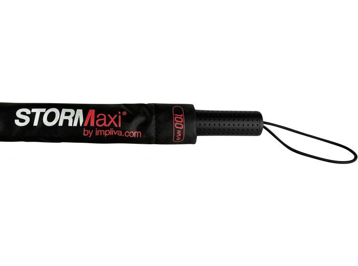 STORMaxi Aerodynamische Stormparaplu Zwart Rood