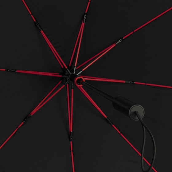STORMaxi Aerodynamische Stormparaplu Zwart Rood
