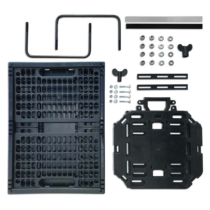 Reisset: Vouwkrat + Multi-Plaat + Tassenbeugels