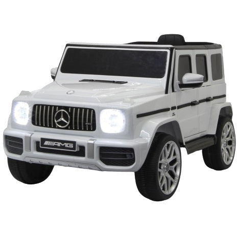 Mercedes AMG G 63 elektrische kinderauto 12V zilver