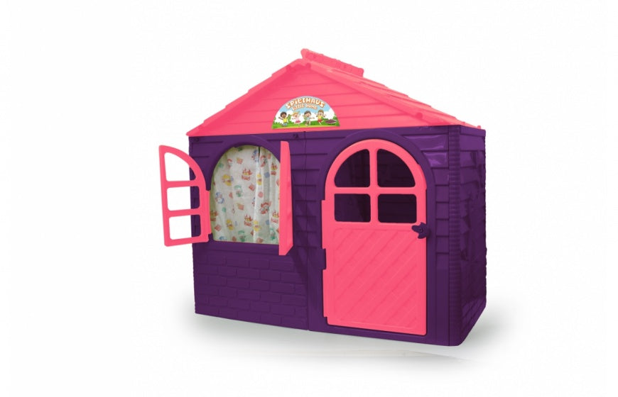 Little Home speelhuis 130 x 78 cm paars roze