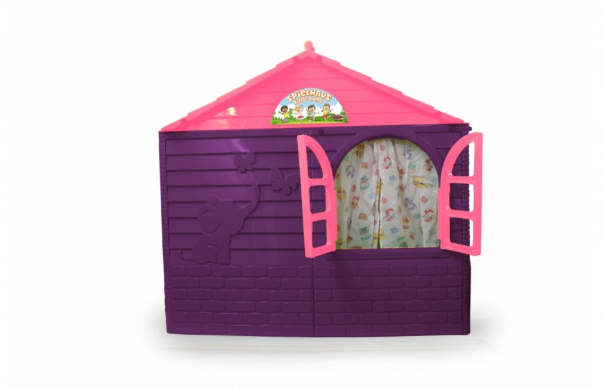 Little Home speelhuis 130 x 78 cm paars roze