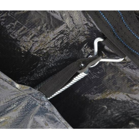 housse de trampoline noire ovale 3,05 x 4,57 mètres