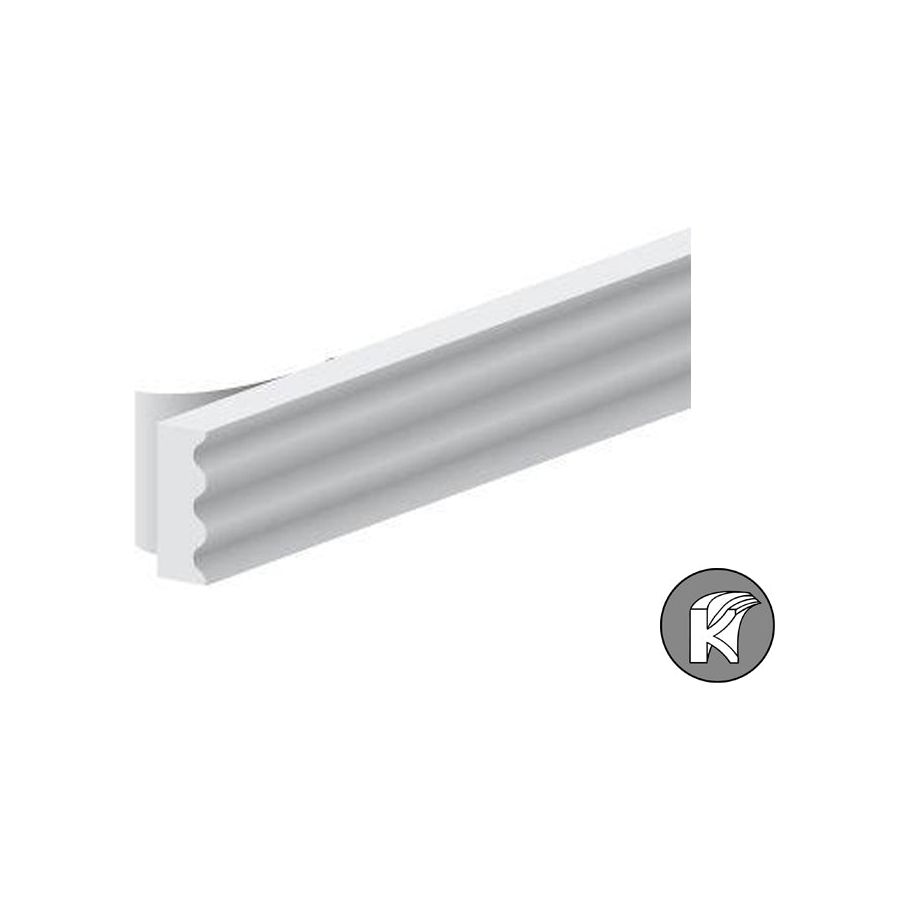 Ellen Tochtband K-profiel Wit 9x3mm 7,5m