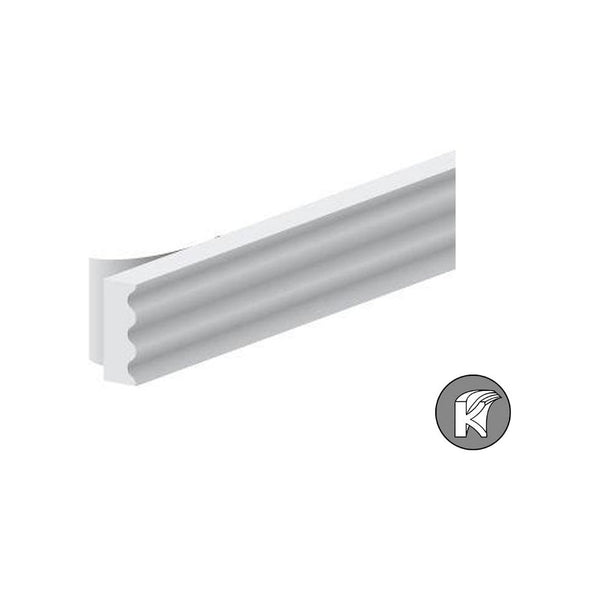Ellen Draught Excluder K-profile White 9x3mm 7.5m