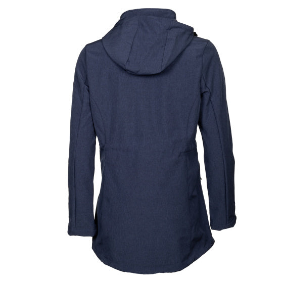 Kya softshell parka dames donkerblauw maat XXL
