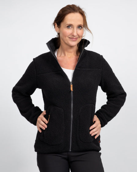 Wendy fleecevest dames zwart maat XL